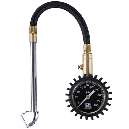 Bulldog Winch 0-100psi Air Pressure Gauge - Analog 42063